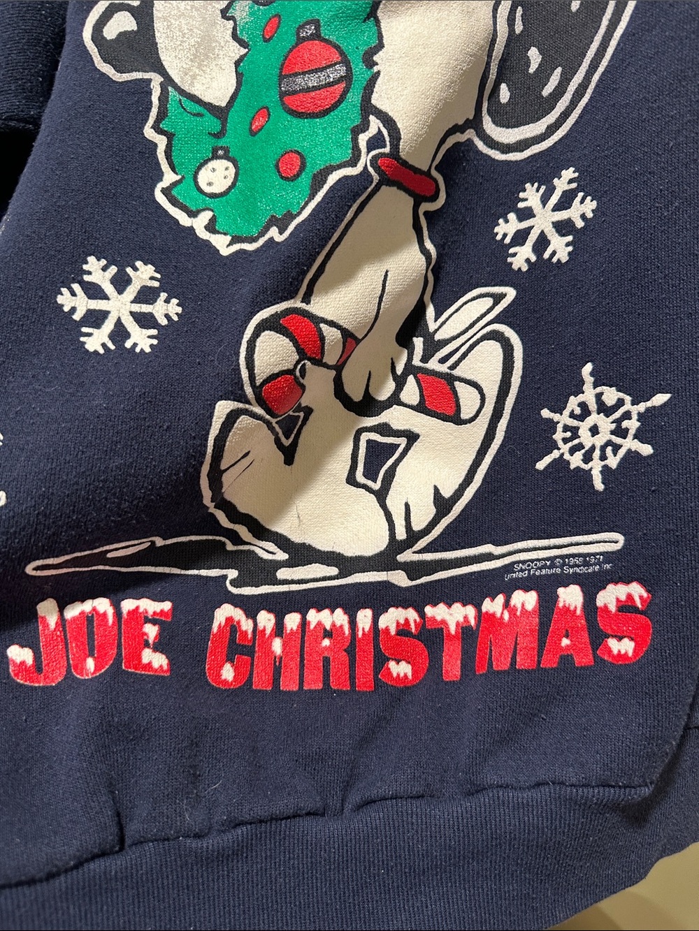 Vtg peanuts brand snoopy Christmas sweater - Picture 4 of 5